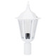 Chester Post Top Light - White Finish / B22 Chester Post Top Light - White Finish / B22